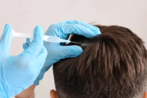 Injection treatment for hair restoration